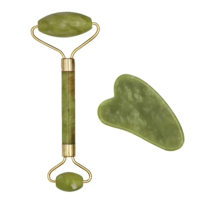 Rouleau de massage Gua Sha en Pierre Naturelle