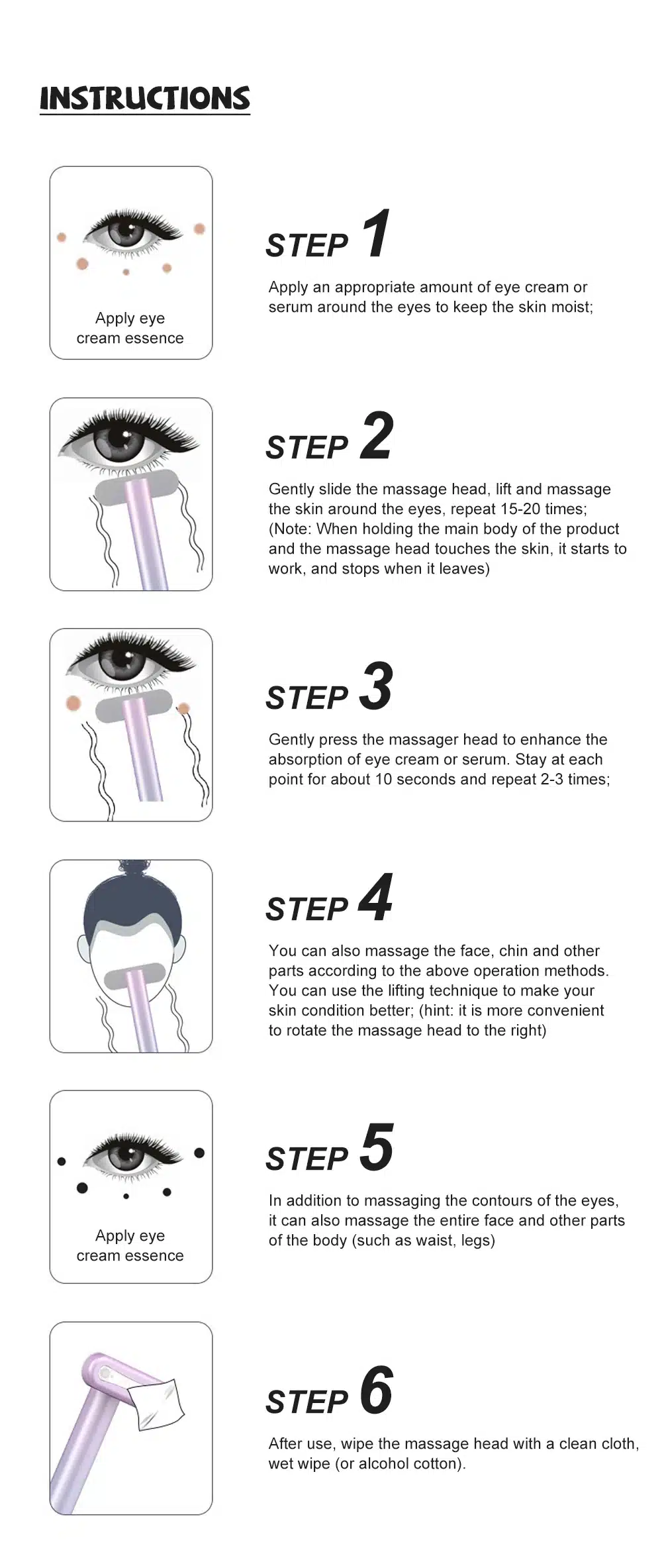 Appareil Massage Yeux – Éclat Instantan 10 Soin anti-fatigue pour le contour des yeux