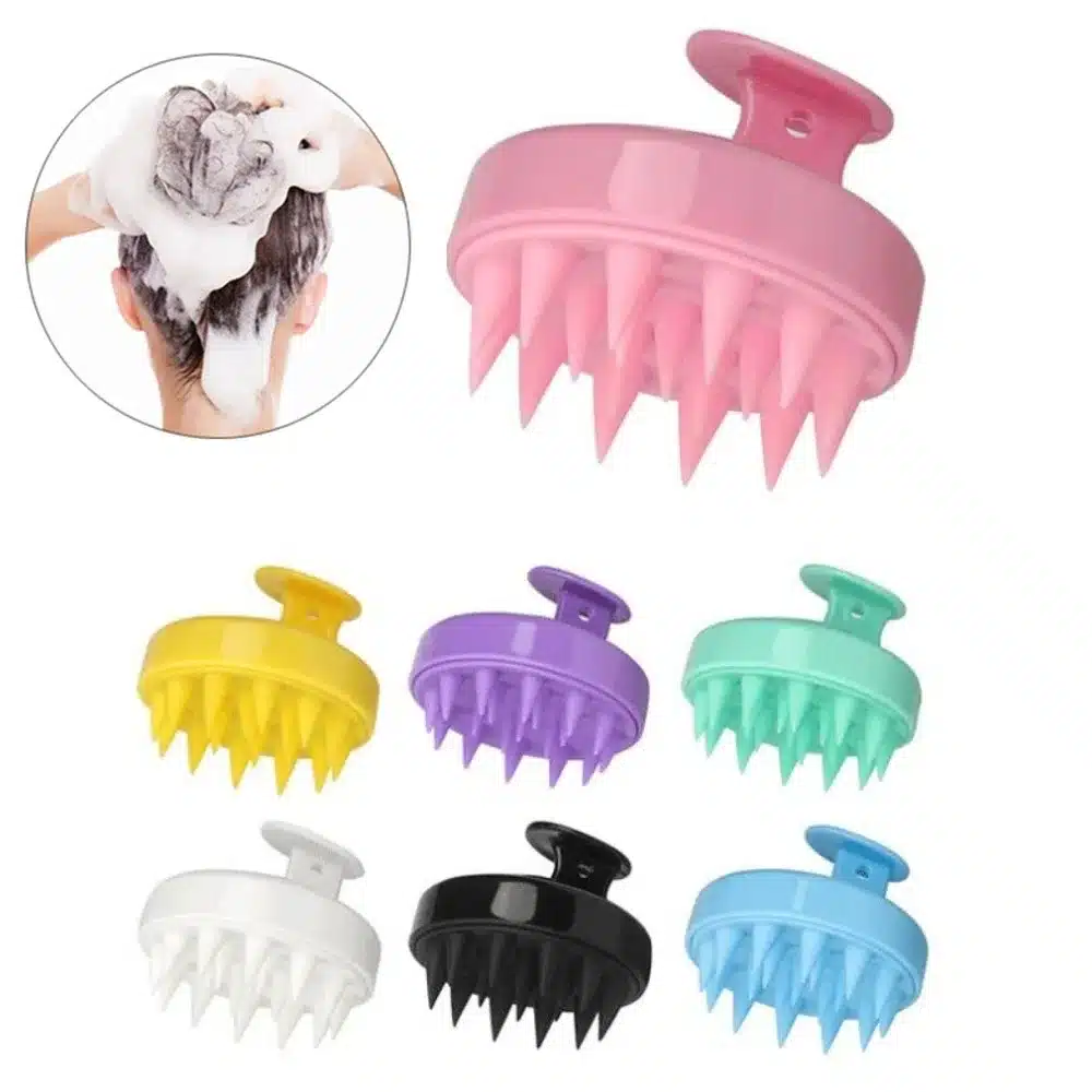 Peigne massage cuir chevelu en silicone