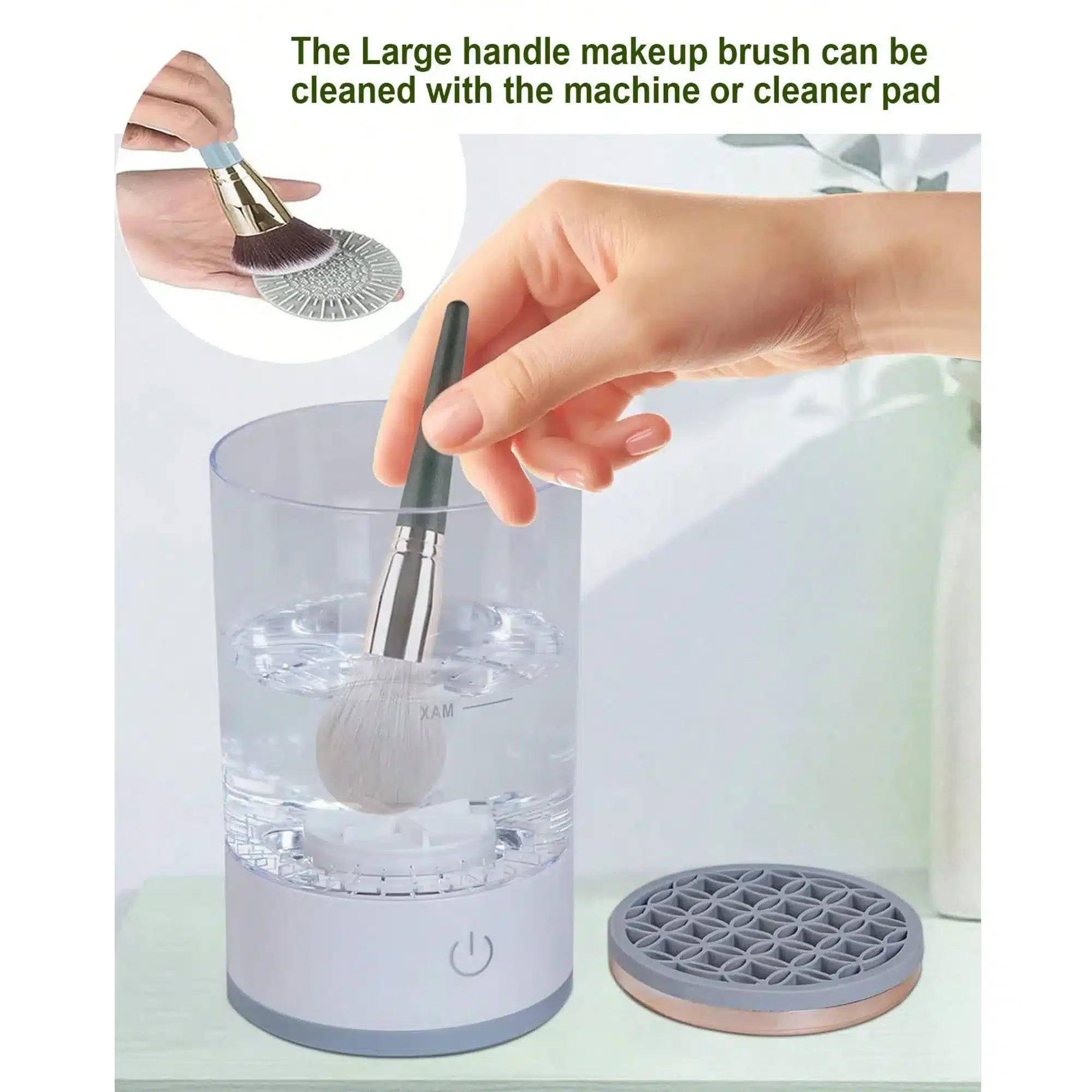 Machine Nettoyage Pinceaux Maquillage – Lavage Express 9 Nettoyeur Pinceaux USB Rechargeable 02