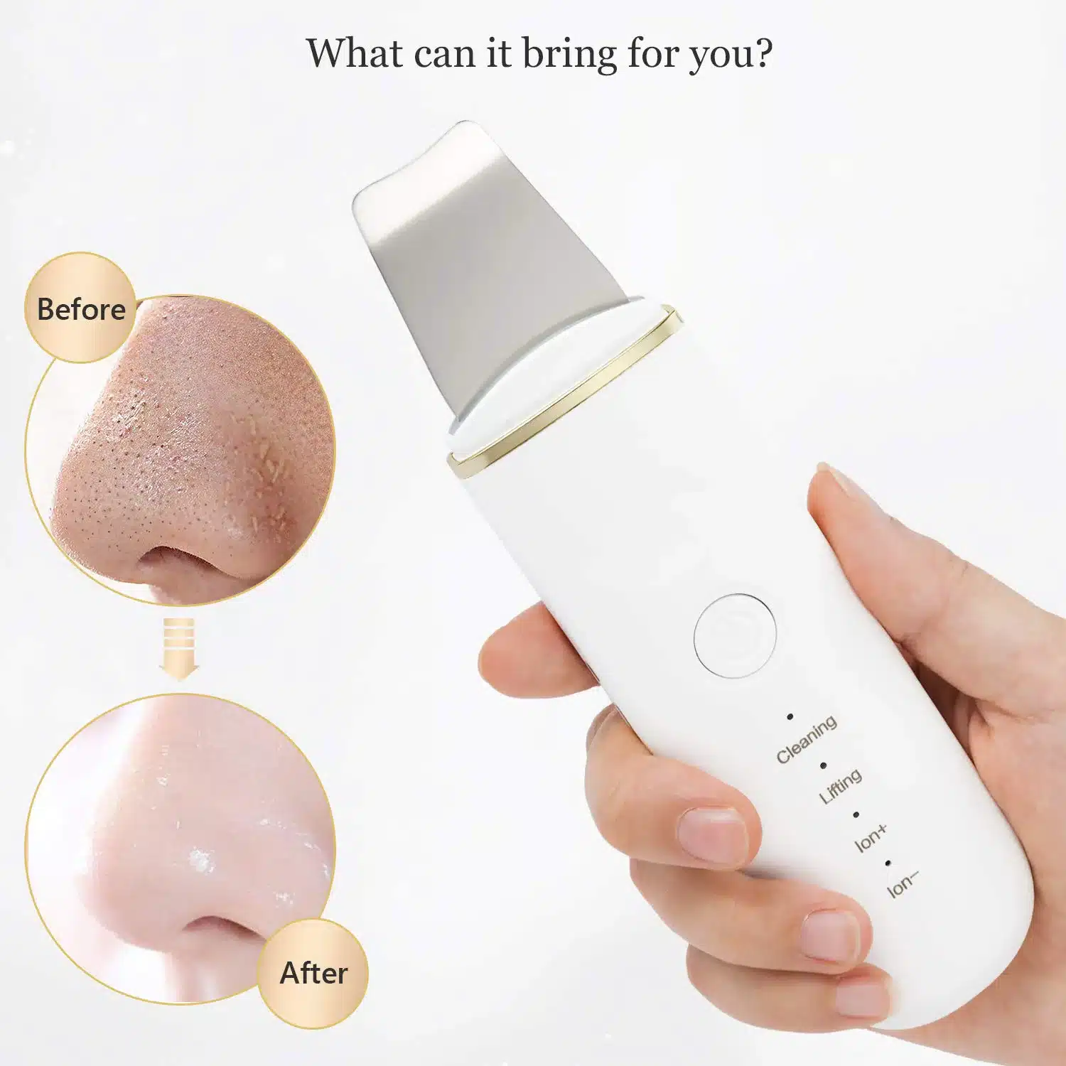 Épurateur Peau Ultrasonique – Nettoyage Profond & Éclat 10 Appareil professionnel pour soin du visage 02