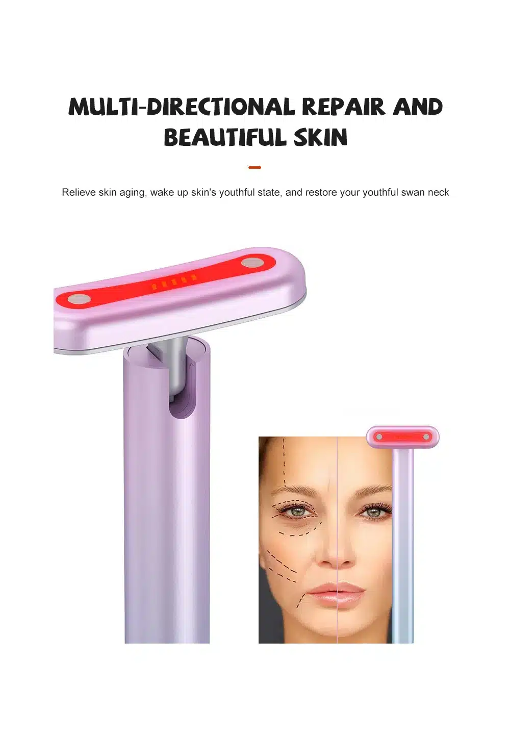 Appareil Massage Yeux – Éclat Instantan 8 Appareil microcourant raffermissant yeux