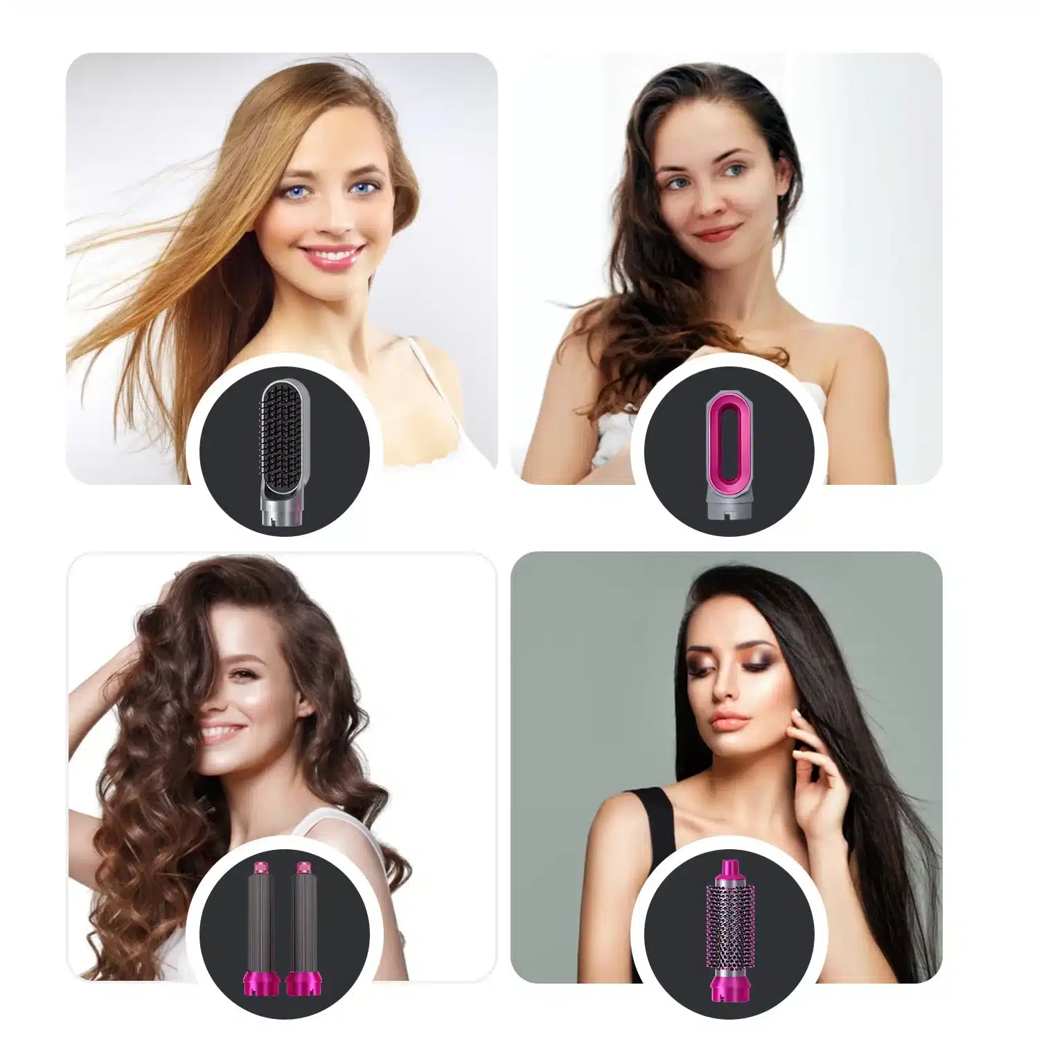 Coiffure rapide maison avec styler air chaud 02