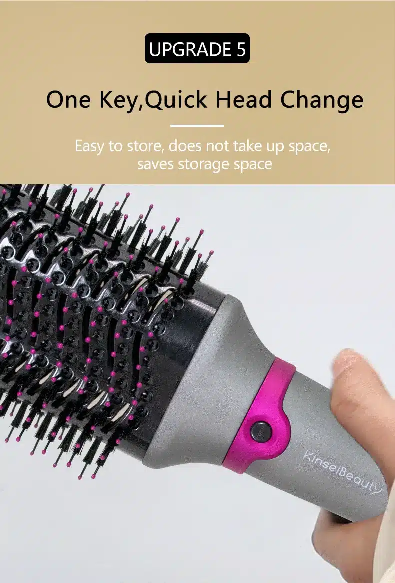 Peigne chauffant - Sèche-cheveux ionique