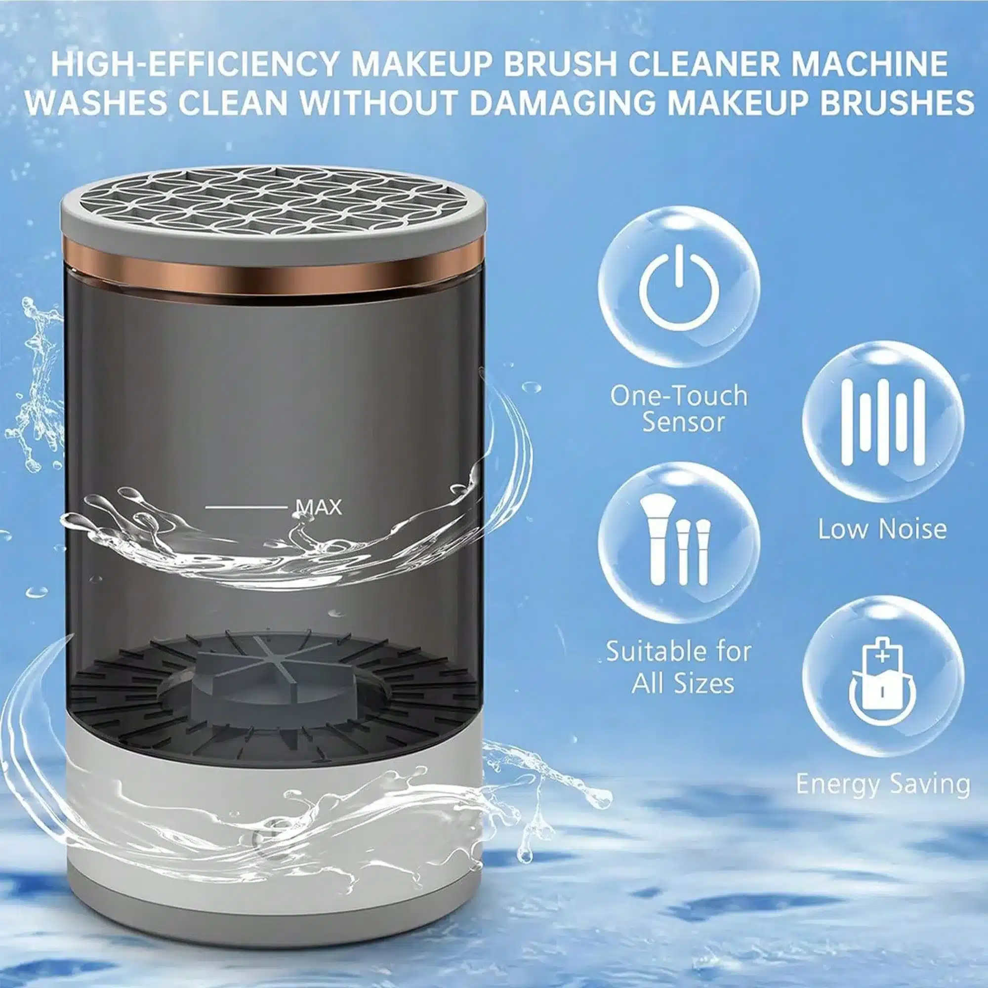 Machine Nettoyage Pinceaux Maquillage – Lavage Express 6 Machine de Nettoyage & Séchage Pinceaux