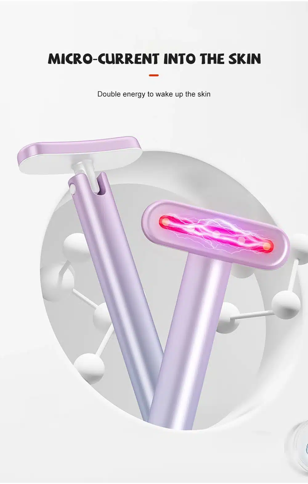 Appareil Massage Yeux – Éclat Instantan 5 Appareil massage yeux anti-cernes microcourant