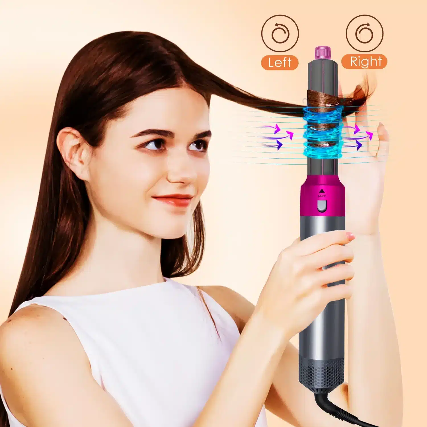 Styler cheveux 5-en-1 boucleur et lisseur multifonction